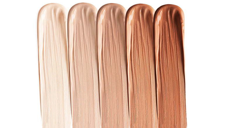 Different foundation shades 