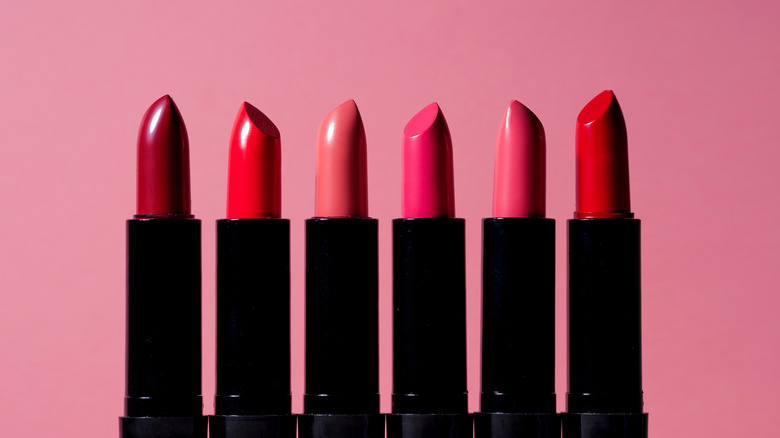 Six lipsticks 