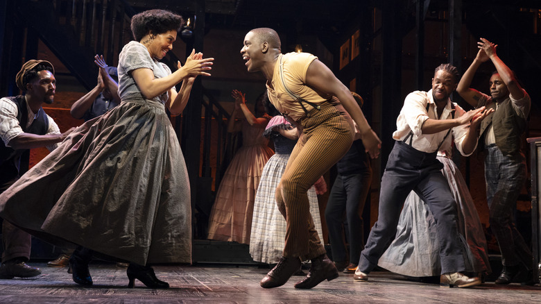 Joshua Keith, Chloe Davis, Sidney DuPont, Sir Brock Warren, Jay McKenzie in Paradise Square