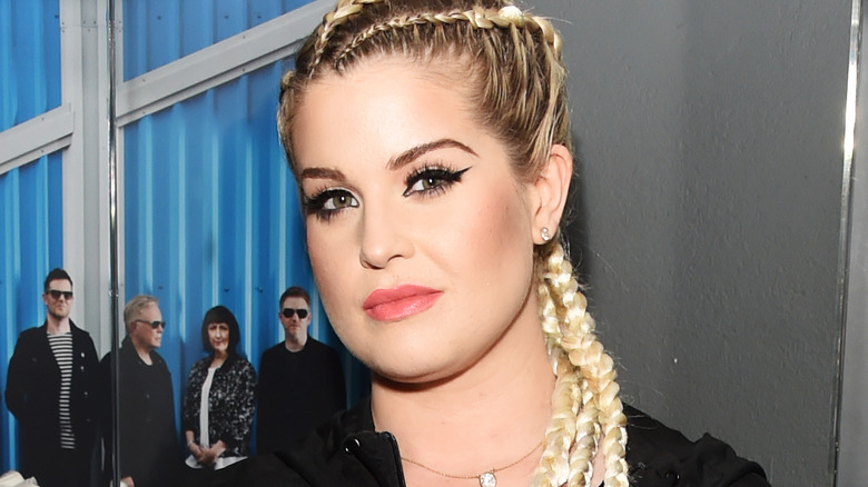 Kelly Osbourne with braided hair