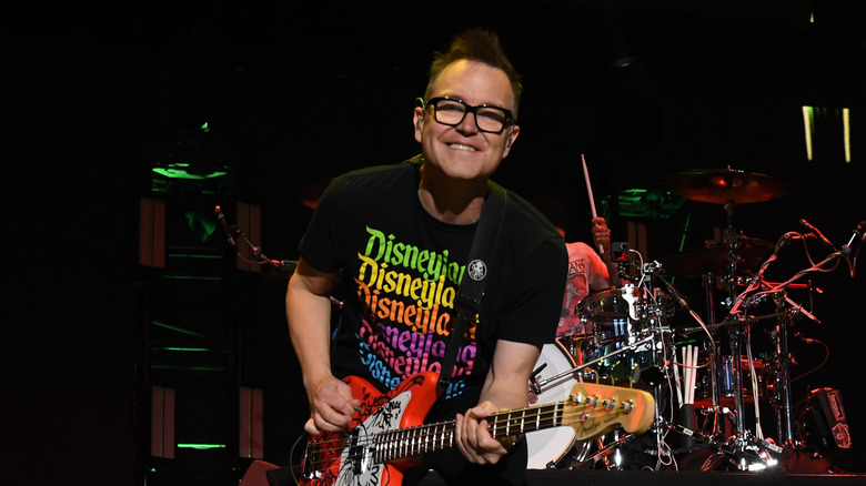 Mark Hoppus performing onstage