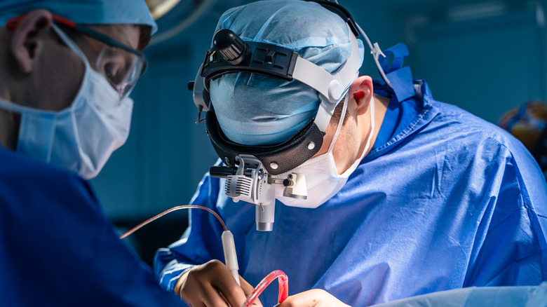 surgeon performing in operating room