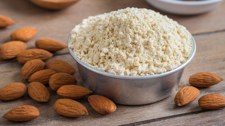 almond flour in bowl