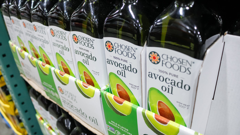 avocado oil on store shelf