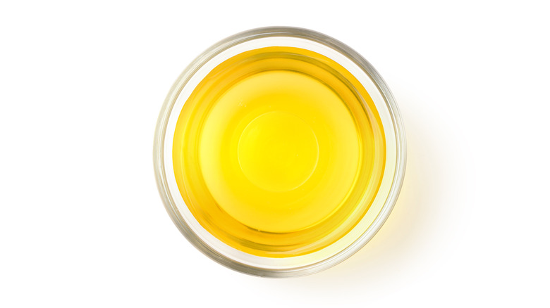 bowl of canola oil