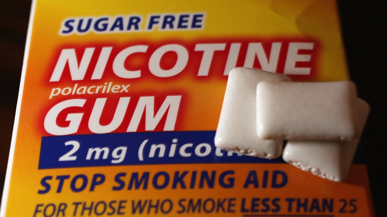 package of nicotine gum