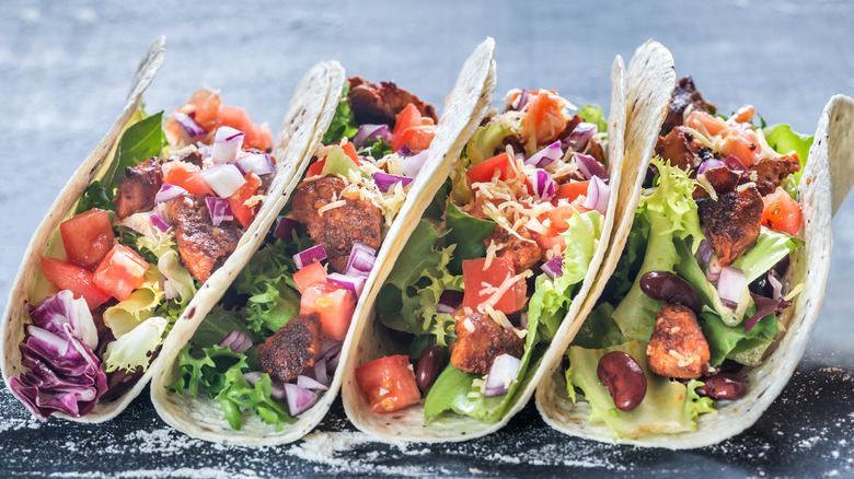 Four tacos