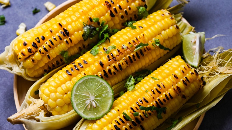 grilled corn on the cob with lime