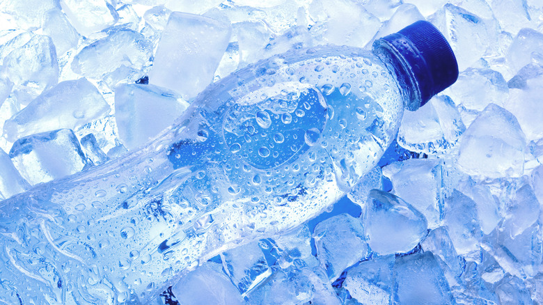 Frozen water bottle