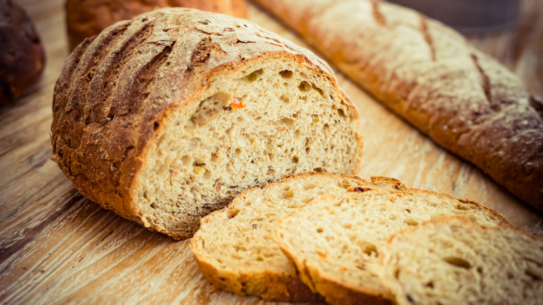 Freshly baked Ezekiel bread