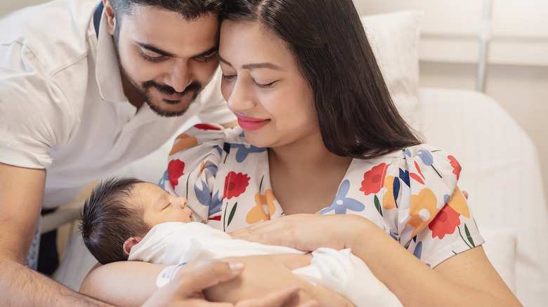 family with newborn