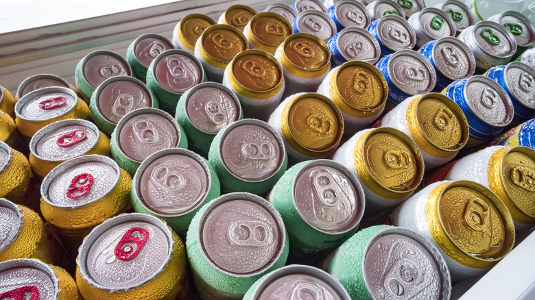cans of sparkling water