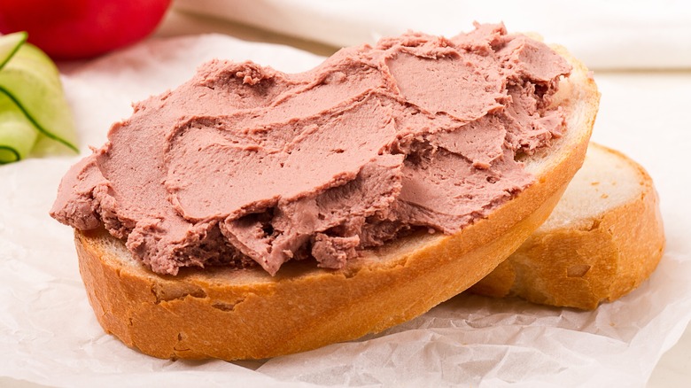 Liver pate on bread