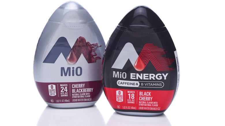 MiO bottles against white background