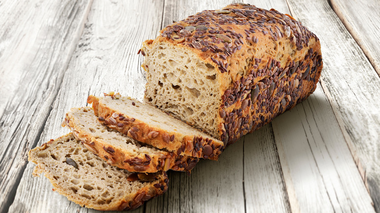 loaf of multigrain bread