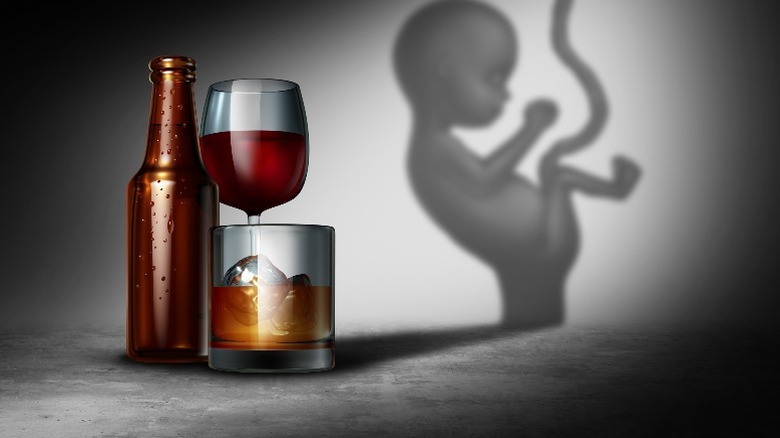 Image of alcohol and fetus