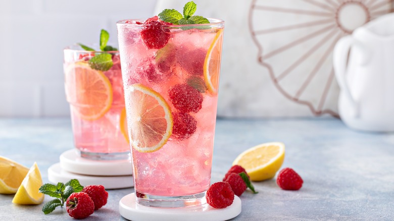 bubbly beverage