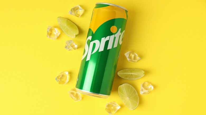Sprite surrounded by ice and lime