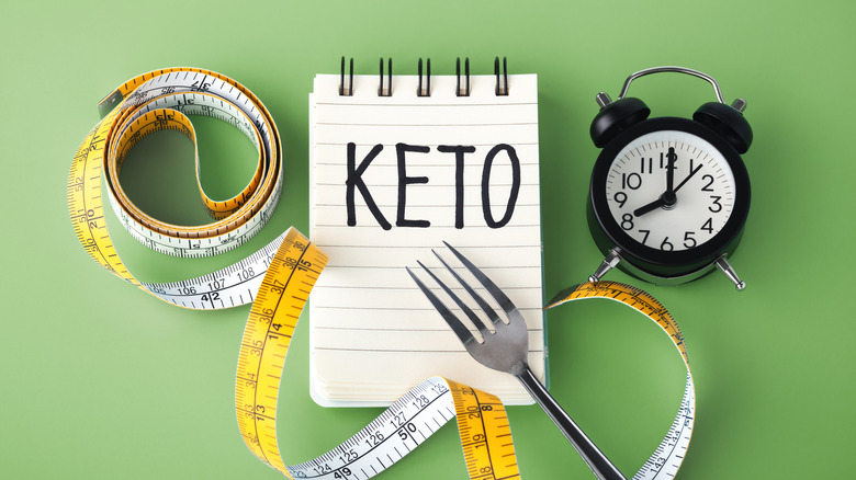 word keto written on notepad