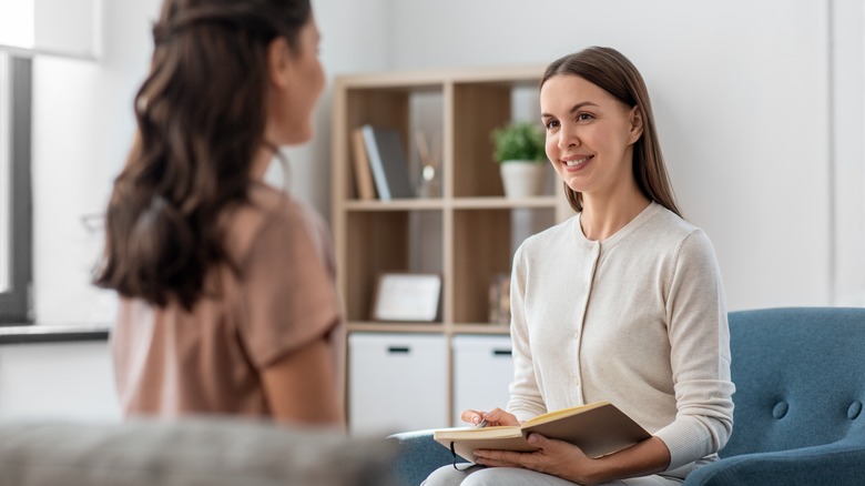 therapist and client