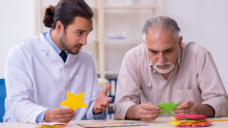 doctor and man with dementia
