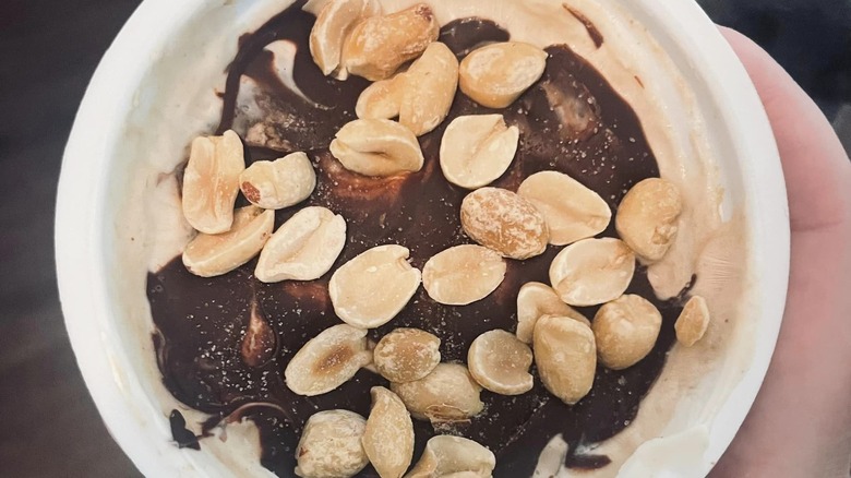Magic shell yogurt cup