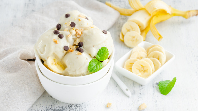 bowl of vegan ice cream