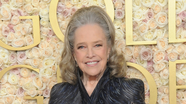 Kathy Bates in black at Golden Globes