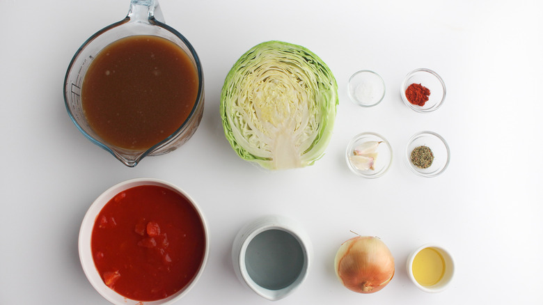 Keto cabbage soup recipe ingredients 
