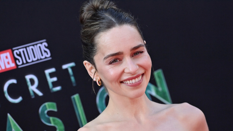 Emilia Clarke attending Marvel Studios' New Series "Secret Invasion" Launch Event at El Capitan Theatre