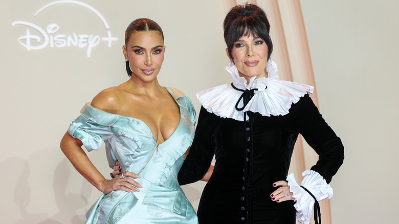 Kim Kardashian and Kris Jenner attending the "All's Fair" Disney+ Premiere at Maison de La Chimie