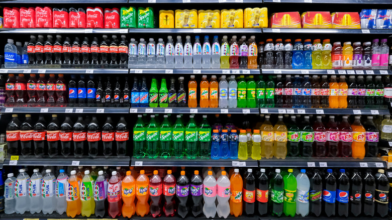 soda on store shelves