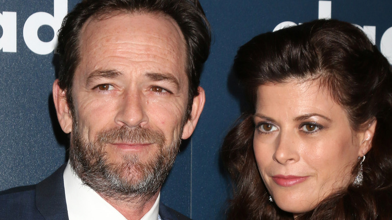 Luke Perry and Wendy Madison Bauer