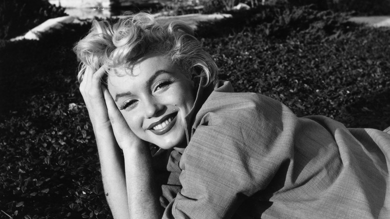 Marilyn Monroe smiles at the camera