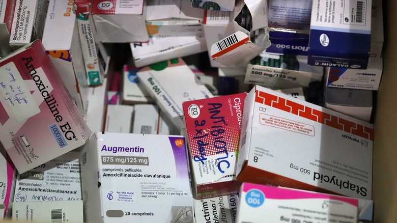 box of antibiotics