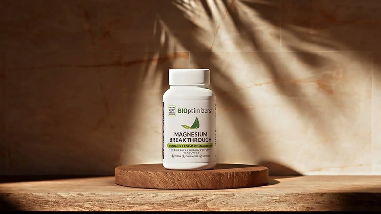 Magnesium Breakthrough against neutral background