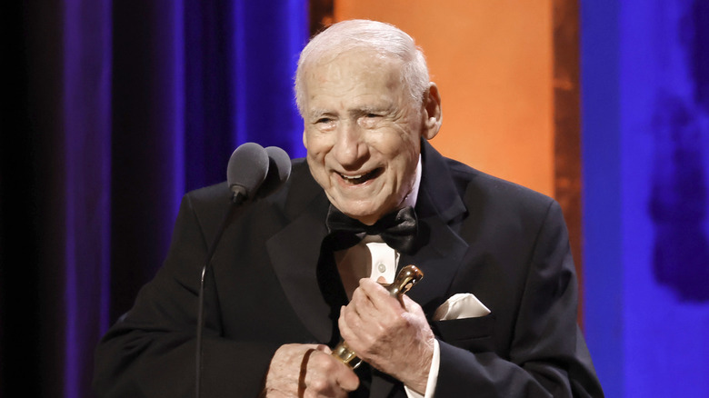 Mel Brooks laughing