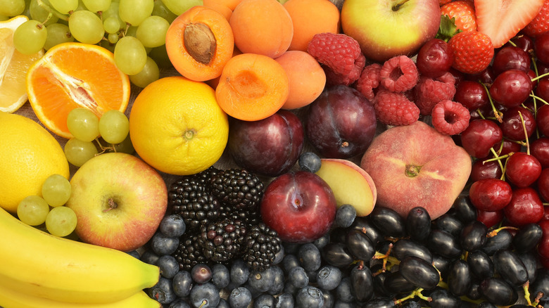A selection of fresh summer fruit