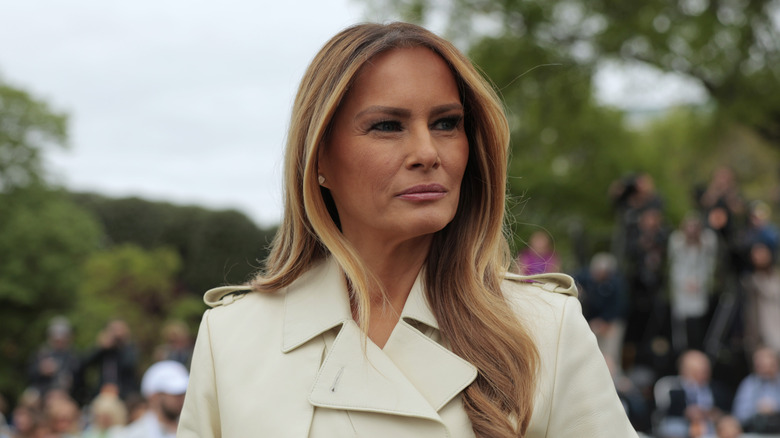 Melania Trump looking away