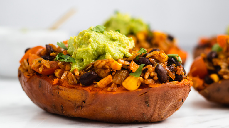 loaded sweet potato