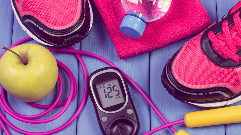 active diabetic lifestyle concept