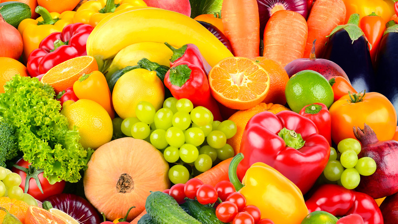 Fresh fruits and vegetables