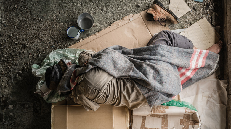 homeless man