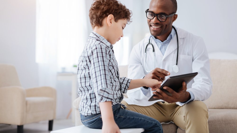 child with pediatrician