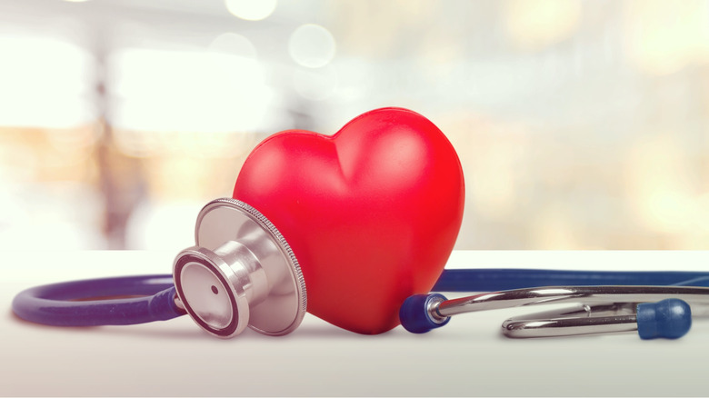 Stethoscope and heart 