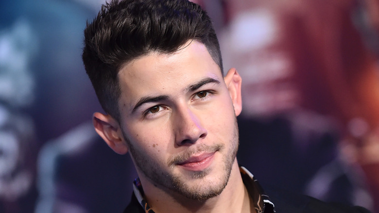 Nick Jonas at the premiere of "Jumanji: The Next Level"