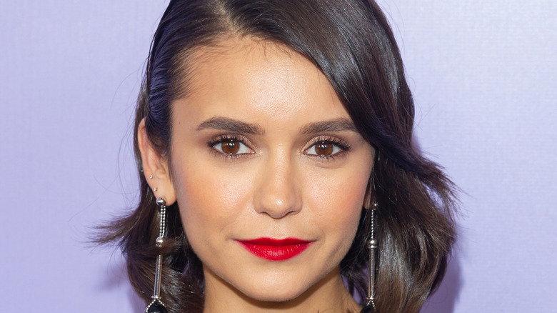 close up of nina dobrev