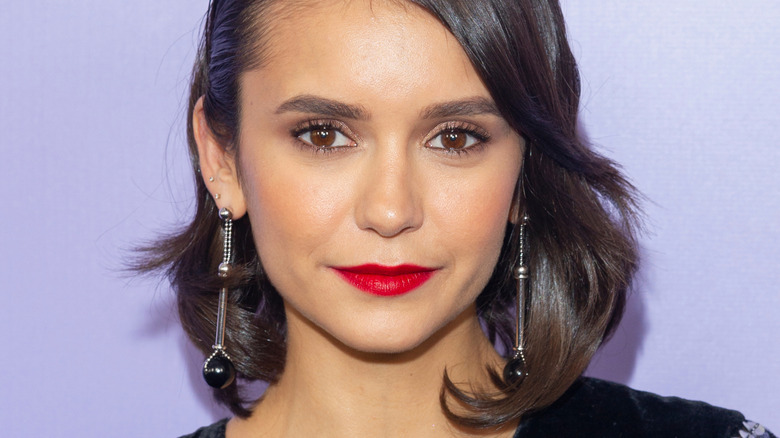 close up of nina dobrev
