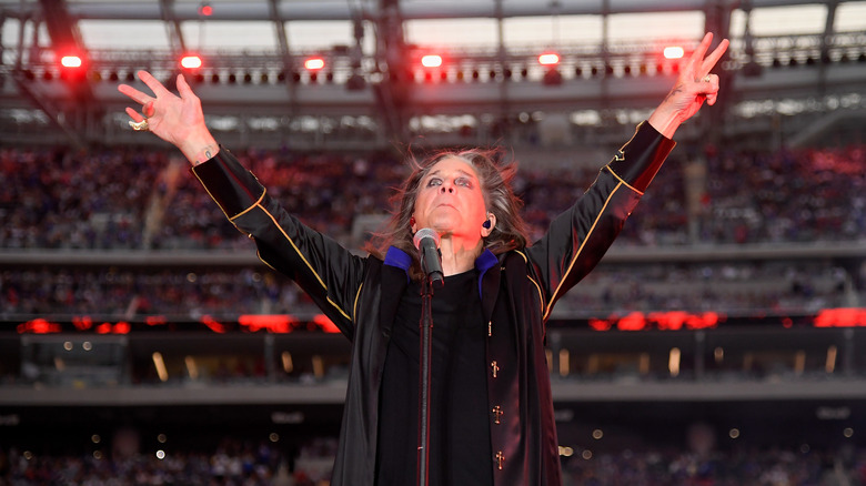 Ozzy Osbourne on stage in September 2022