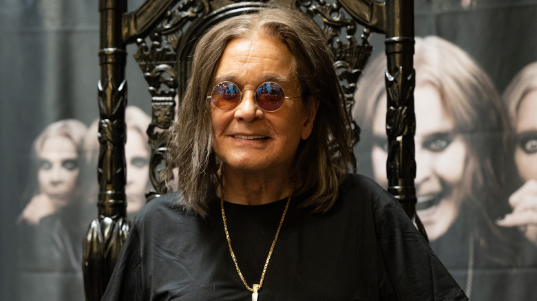 Ozzy Osbourne smiling in September 2022